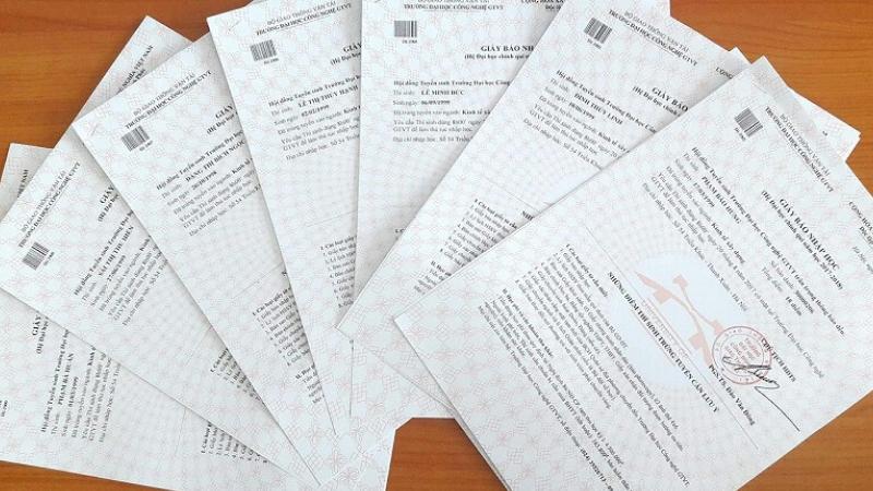 Giấy báo trúng tuyển hay giấy báo nhập học là loại giấy tờ quan trọng nhất Giấy báo trúng tuyển hay giấy báo nhập học là loại giấy tờ quan trọng nhất