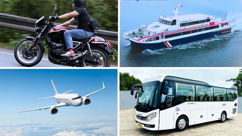 Tùy vào từng địa điểm để chọn phương tiện di chuyển cho phù hợp