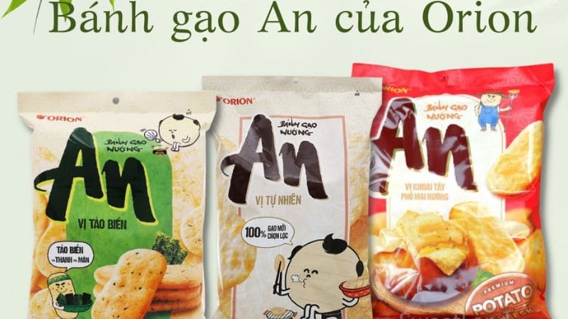 Thương hiệu bánh gạo nổi tiếng, được yêu thích tại Việt Nam.