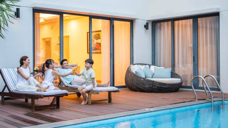 Nghỉ dưỡng gia đình trong villa Nghỉ dưỡng gia đình trong villa