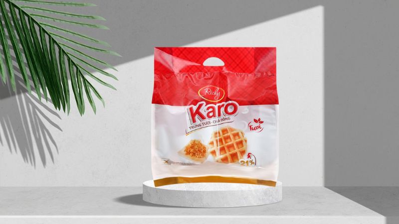 Bánh Karo chà bông sợi gà
