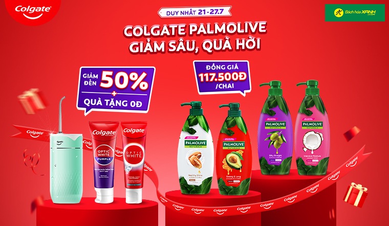 Bùng nổ ưu đãi Colgate-Palmolive: Giảm đến 50%, nhận quà liền tay & voucher 20K