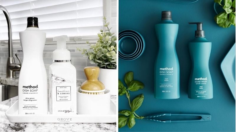 Method dùng tinh dầu tạo hương, không paraben, an toàn cho da và môi trường