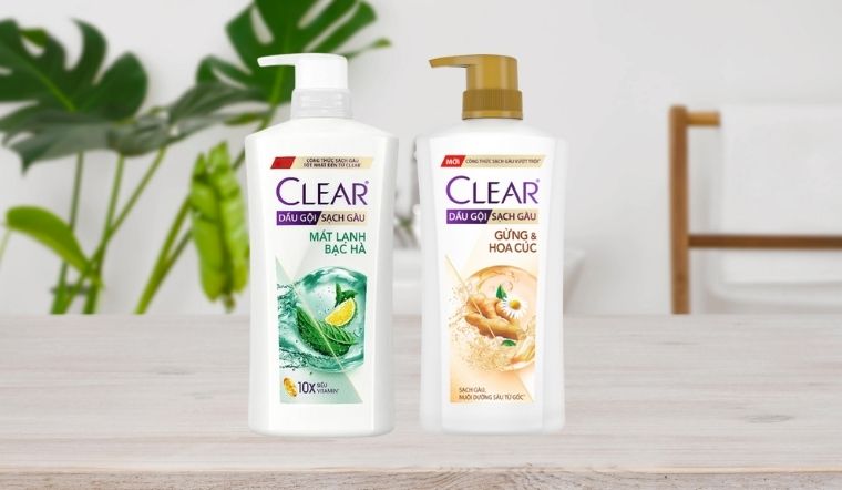 So sánh dầu gội Clear gừng và Clear bạc hà: Đâu là chân ái cho mái tóc của bạn?