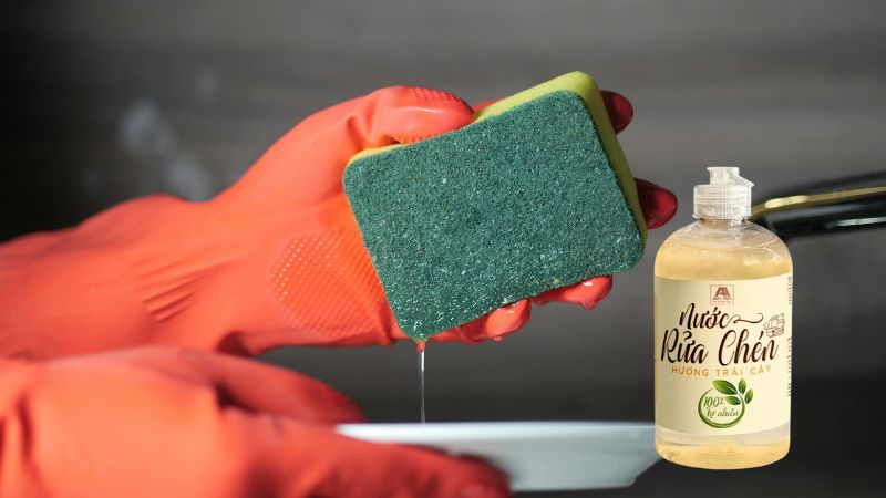 Nước rửa chén bảo vệ da tay bồ hòn An An