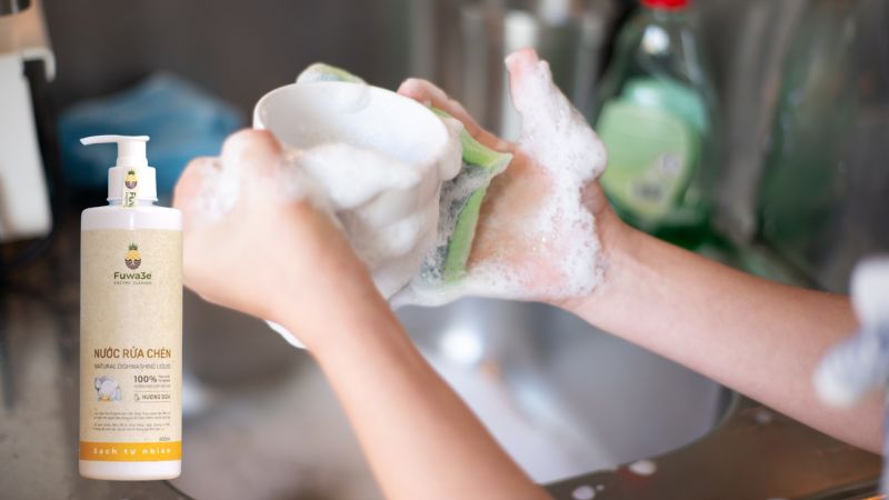 Nước rửa chén bảo vệ da tay bồ hòn An An