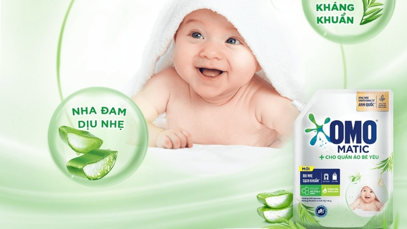 Dòng OMO Matic dịu nhẹ phù hợp cho làn da nhạy cảm, an toàn Dòng OMO Matic dịu nhẹ phù hợp cho làn da nhạy cảm, an toàn