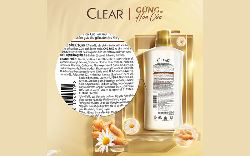 Sử dụng dầu gội Clear gừng & hoa cúc có làm khô tóc không?