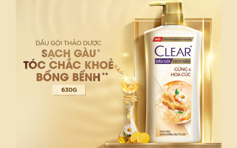 Giới thiệu về dầu gội Clear gừng