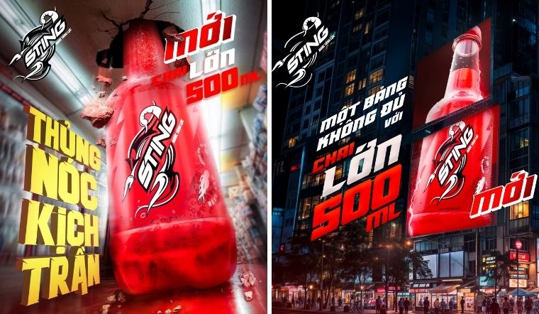 Sting Dâu 500ml mới: Năng lượng bùng nổ chỉ 63k/lốc - Khuyến mãi Hot đến 31/7