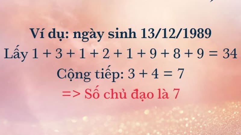Con số chủ đạo giữ nguyên vì mang năng lượng tinh thần đặc biệt