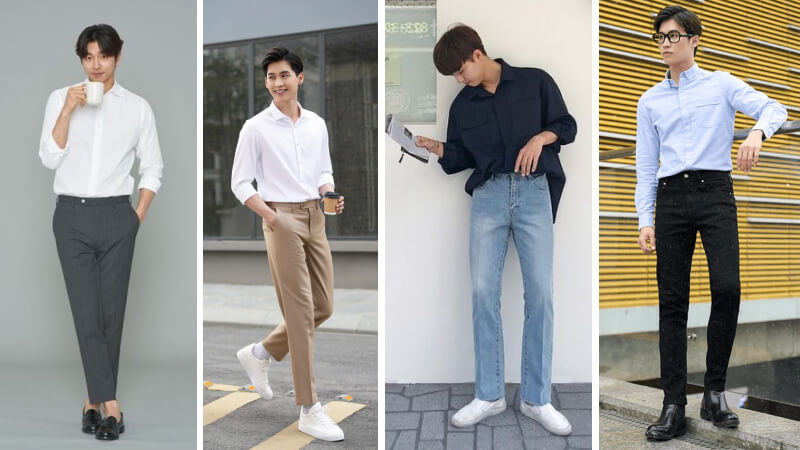 Một số kiểu phối áo sơ mi nam phù hợp đi chùa