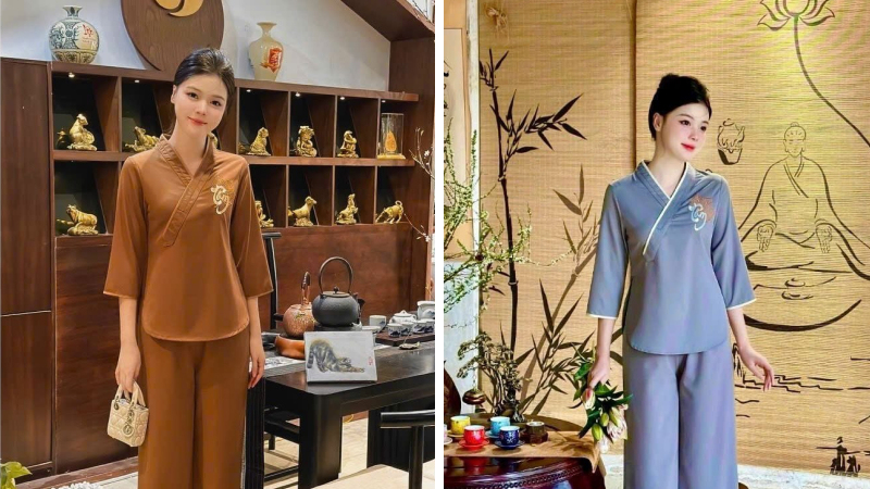 Đồ lam là trang phục phù hợp khi đi chùa