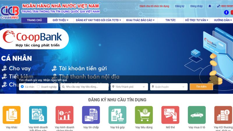 Truy cập vào trang web của CIC và kiểm tra chính xác tình trạng nợ Truy cập vào trang web của CIC và kiểm tra chính xác tình trạng nợ