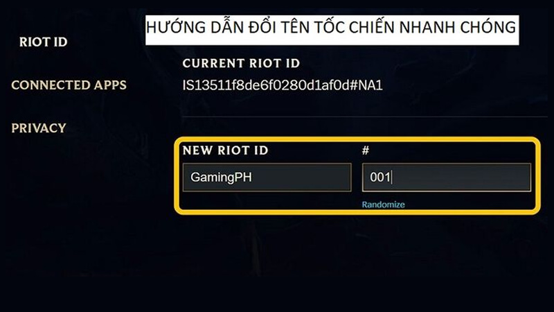 Cách đổi tên trong game Tốc Chiến Cách đổi tên trong game Tốc Chiến