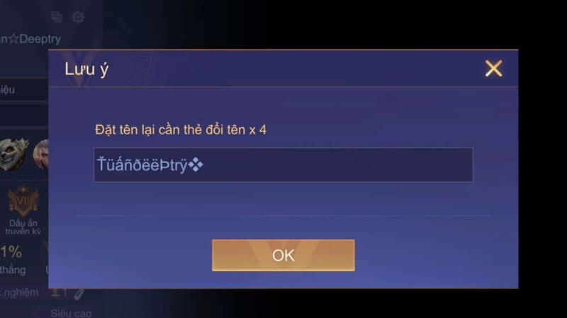 Một số ký tự đặc biệt được cho phép đặt tên trong game Tốc Chiến Một số ký tự đặc biệt được cho phép đặt tên trong game Tốc Chiến