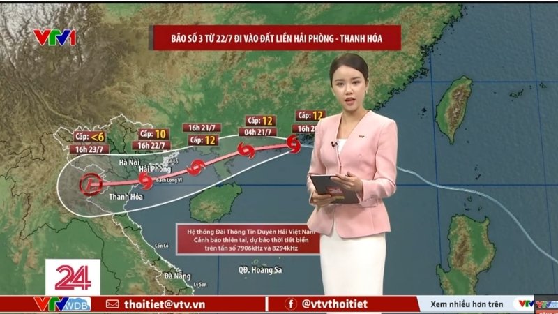Theo dõi chương trình dự báo thời tiết trên TV Theo dõi chương trình dự báo thời tiết trên TV