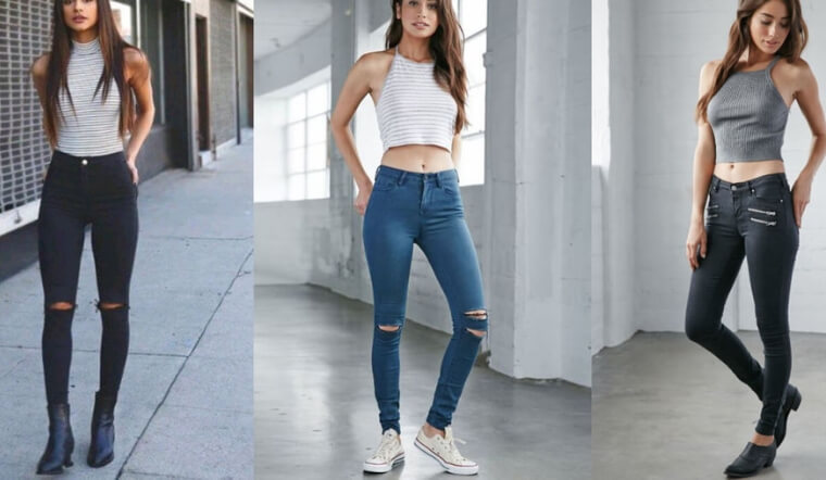 Quần jeans ôm phối với áo gì? gợi ý 10+ cách mix đồ hack dáng