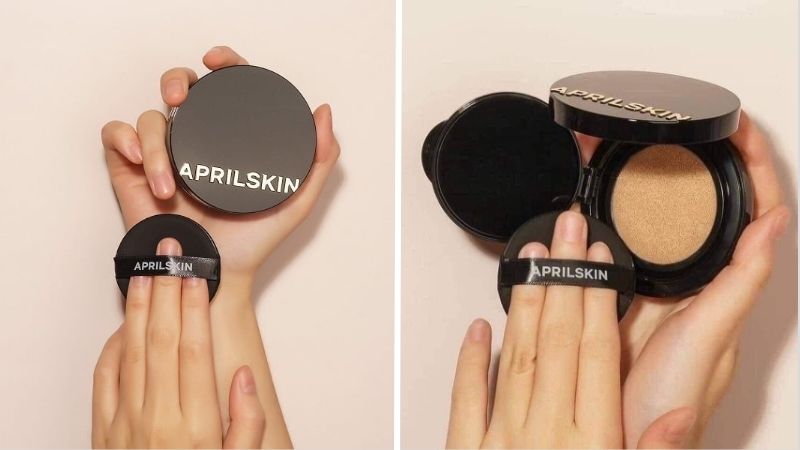Cushion kiềm dầu cho mùa hè Aprilskin Magic Snow