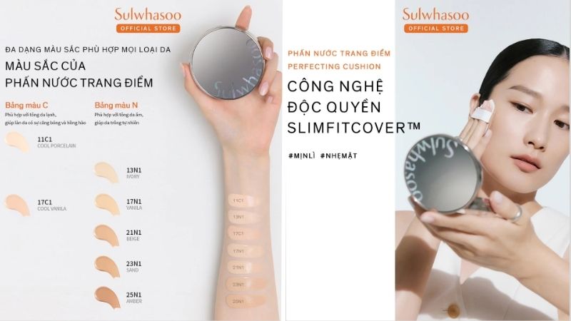 Phấn nước trang điểm mịn lì Sulwhasoo Perfecting