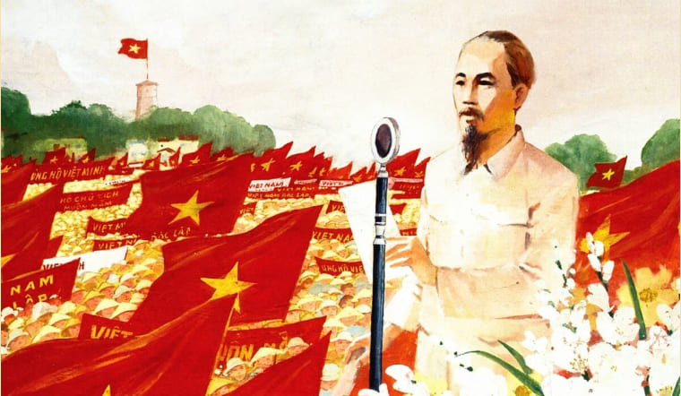 Bác trong áo kaki giản dị, giọng nói vang vọng Bác trong áo kaki giản dị, giọng nói vang vọng