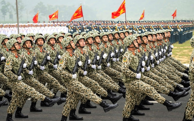 Các lực lượng quân đội diễu hành tại Quảng trường Ba Đình Các lực lượng quân đội diễu hành tại Quảng trường Ba Đình