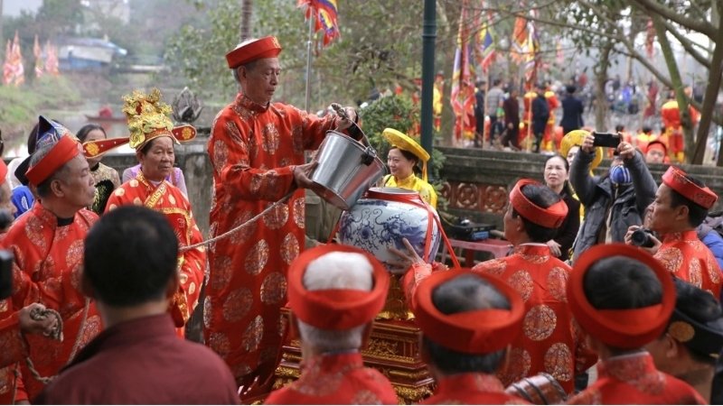 Nghi lễ chính của Lễ hội Đền Trần tháng Tám mang màu sắc tâm linh rõ nét