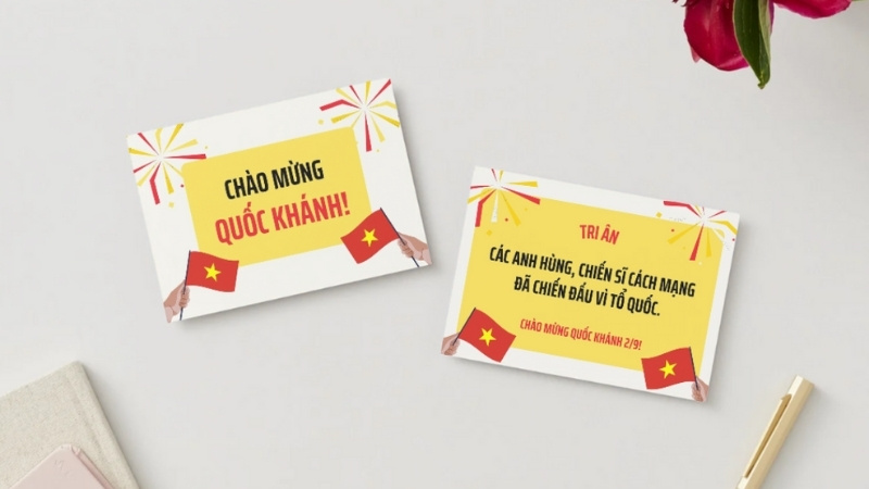 Mẫu thiệp đẹp, ý nghĩa và trang trọng