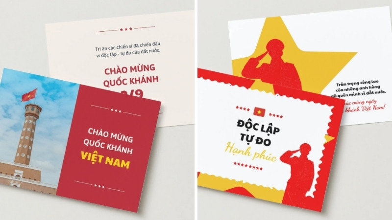 Mẫu thiệp truyền thống, trang trọng