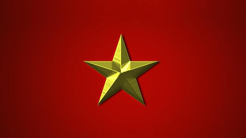 Lá cờ đỏ sao vàng rực rỡ chào mừng ngày độc lập