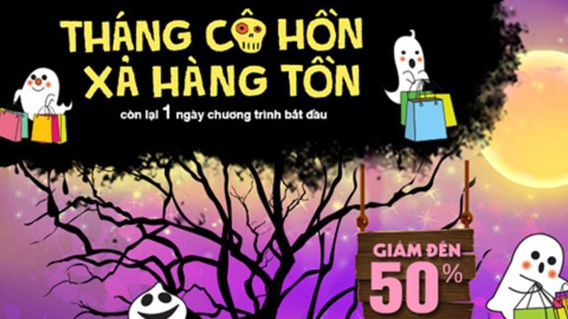 Meme sale lớn tháng cô hồn