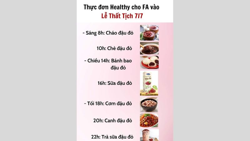 Meme thực đơn chè đậu đỏ