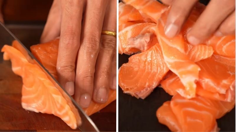 Cắt thành từng lát mỏng và cho ngay vào ngăn mát tủ lạnh