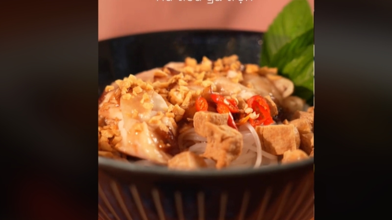 Thành phẩm hủ tiếu gà trộn