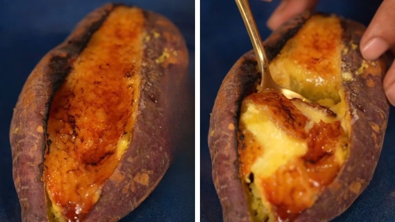Cách làm khoai lang Creme Brulee, món tráng miệng kiểu Pháp độc đáo, béo ngậy