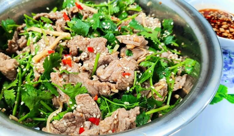 Cách làm gỏi bò giấm ngò tươi mát, không bị dai đơn giản