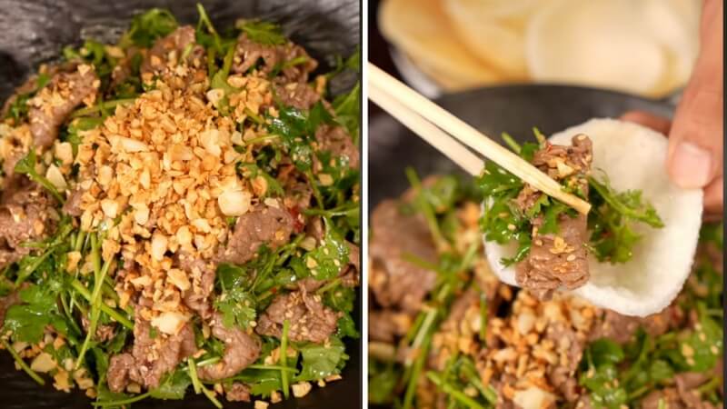 gỏi bò giấm ngò gỏi bò giấm ngò