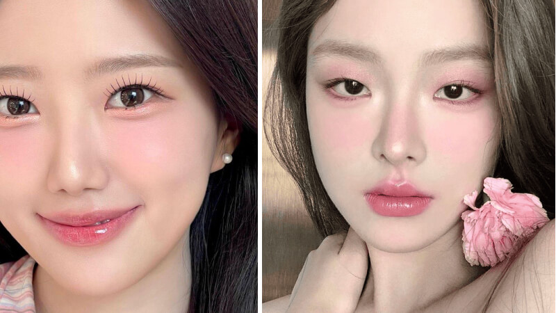 Makeup tông hồng baby đơn giản