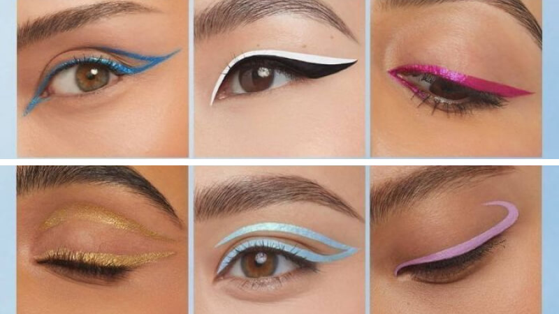 Kẻ mắt màu pastel cá tính Kẻ mắt màu pastel cá tính