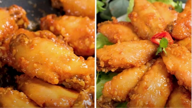 Áo sốt bám đều cho cánh gà