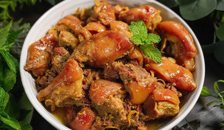 Cách nấu giò heo giả cầy miền Trung