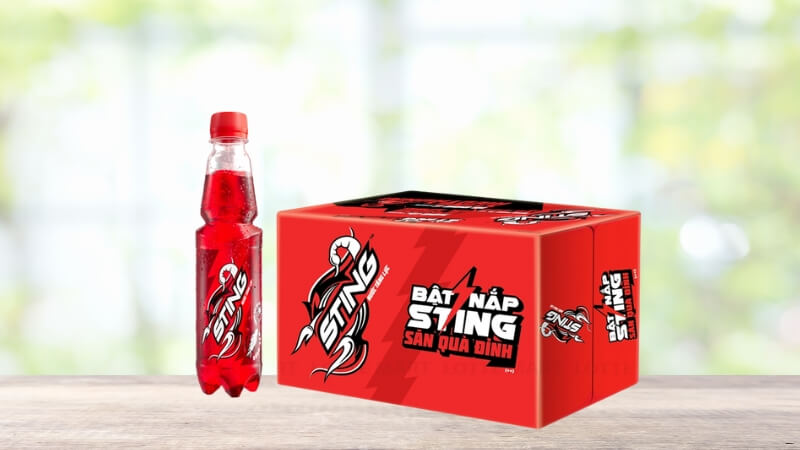 Sting Dâu là nước tăng lực có caffeine