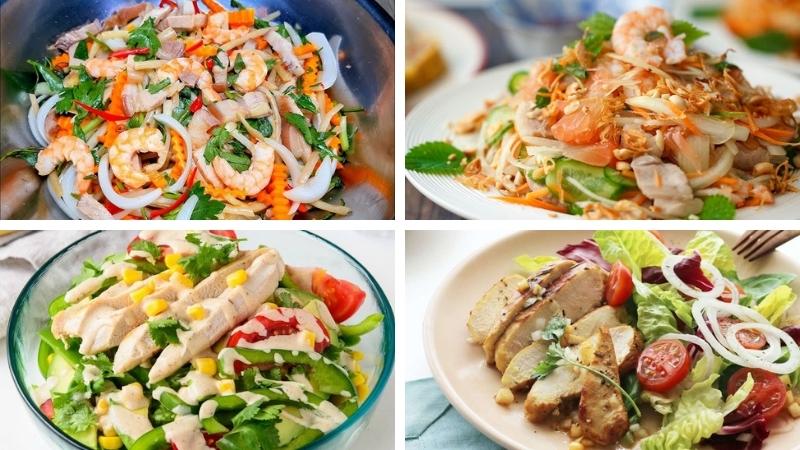 Gỏi và salad thanh mát giàu vitamin, giúp no lâu mà không tăng cân