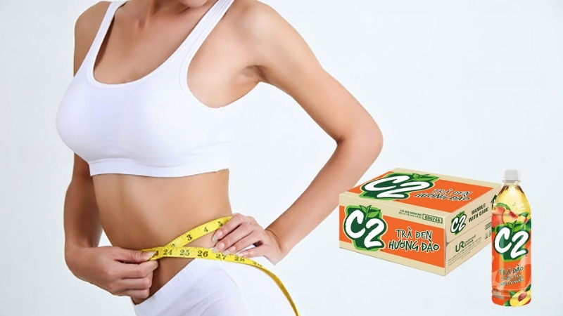 Uống C2 trà đào không gây mập nếu dùng đúng liều lượng
