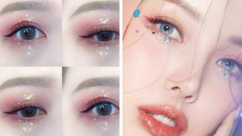 Dùng pastel nhấn góc mắt hoặc viền mi dưới để tăng ánh nhìn