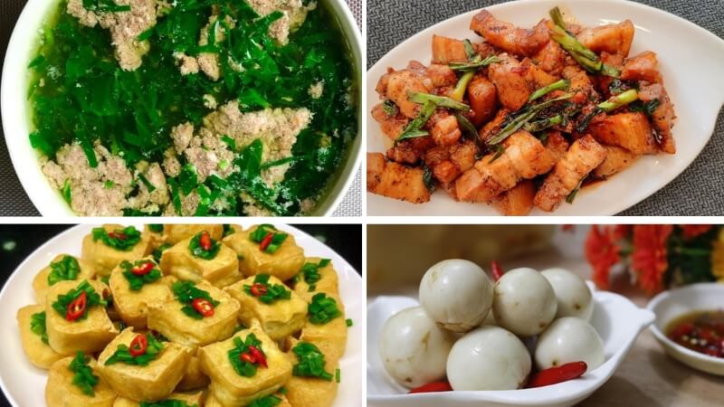Thực đơn 1: Mâm cơm "kinh điển"