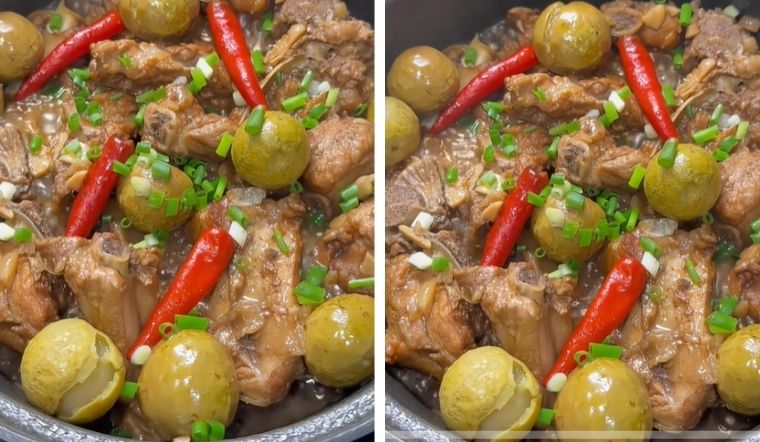 Trổ tài làm sườn kho sấu chua ngọt, bắt cơm ngày hè