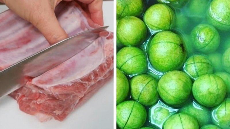 Sơ chế nguyên liệu cẩn thận