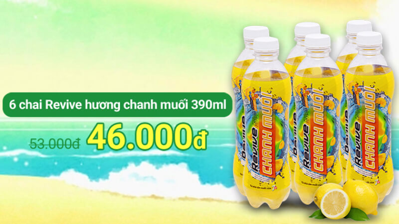 Khuyến mãi nước Revive Chanh Muối tại Bách hóa XANH