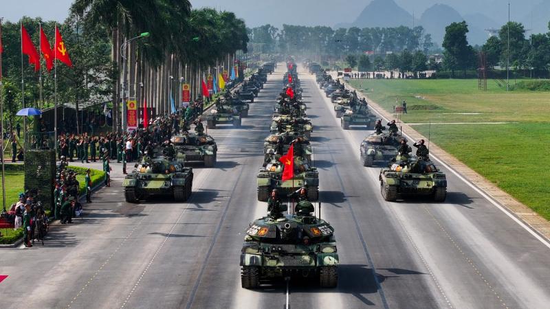 Sự góp mặt của hàng trăm khí tài hiện đại Sự góp mặt của hàng trăm khí tài hiện đại